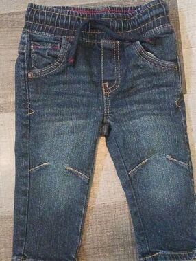 Cat & Jack Dark Blue Denim Jogger Jeans